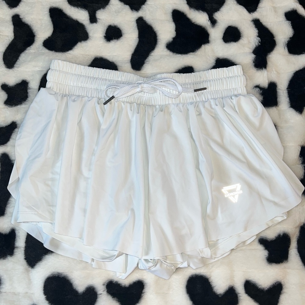 Women's White Athletic Shorts